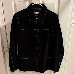 Denim & Co Genuine Leather Jacket